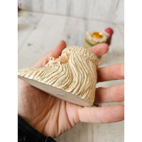 Kurt Adler Santa candle holder mini vintage Xmas decor - Picture 7 of 10